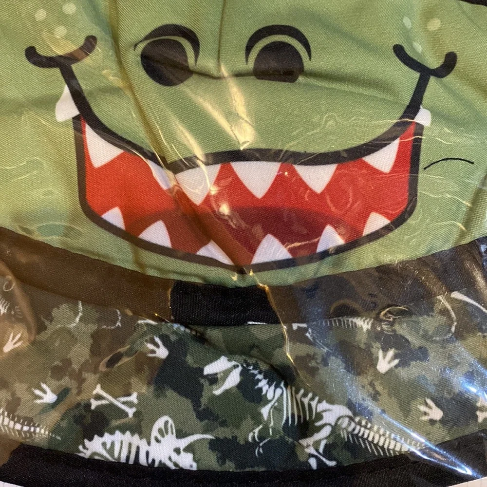 New Lot of 3 face masks. Sharks, Space and Dinosaur reusable and washable.